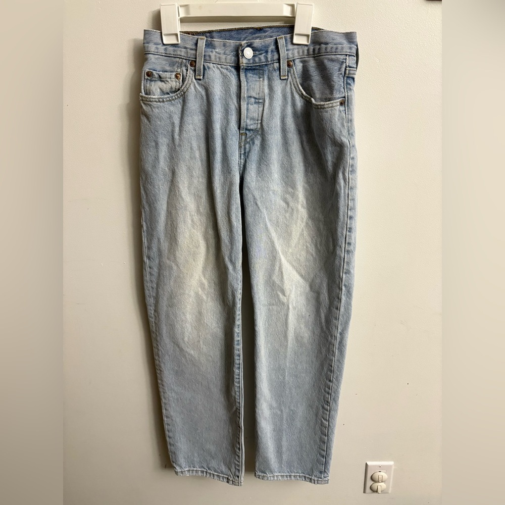 Levi's Premium SAN Francisco 501®  Relaxed Fit Light Wash Jeans wide leg W25 L30